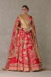 Red  Bagh-E-Bahar  Lehenga Set Supply