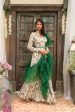 Off White Printed Palazzo Set With Pleated Dupatta And Belt For Sale