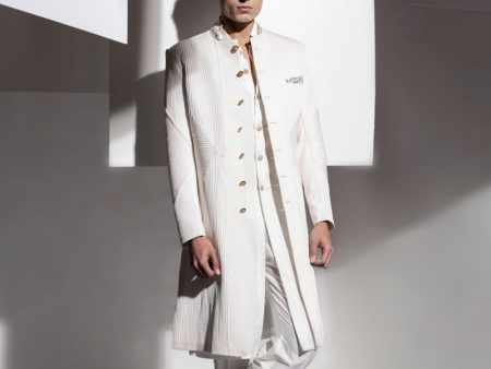 PLEATES SHERWANI Fashion