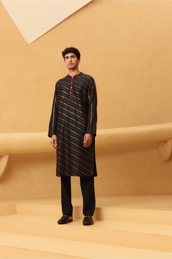 Thor diagonal line kurta Hot on Sale