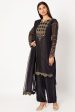 Black Embroidered Kurta Set Online