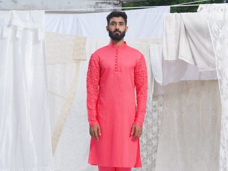 CORAL KURTA SET Cheap