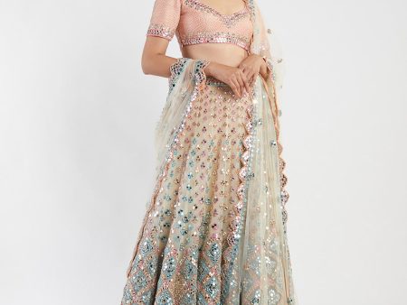 Multicolored Lehenga Set Online now