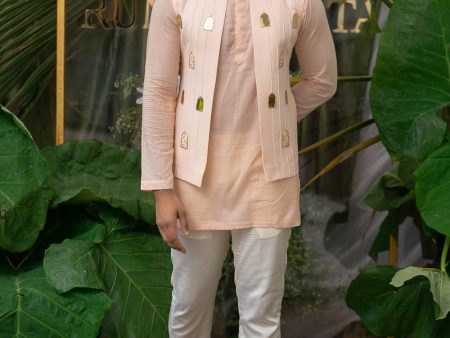 Blush Pink Kurta Set Online now