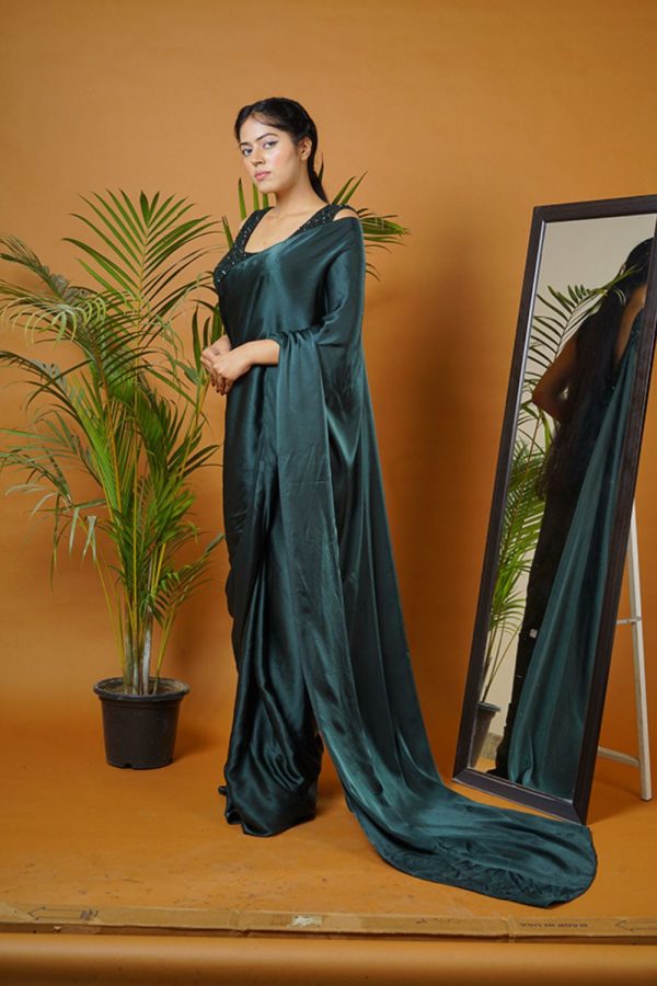 Green Saree Set Supply