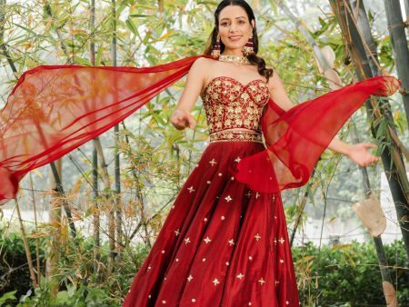 Aarzo Corset Lehenga Set on Sale