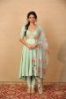 Zara Mint Green High Low Anarkali For Cheap