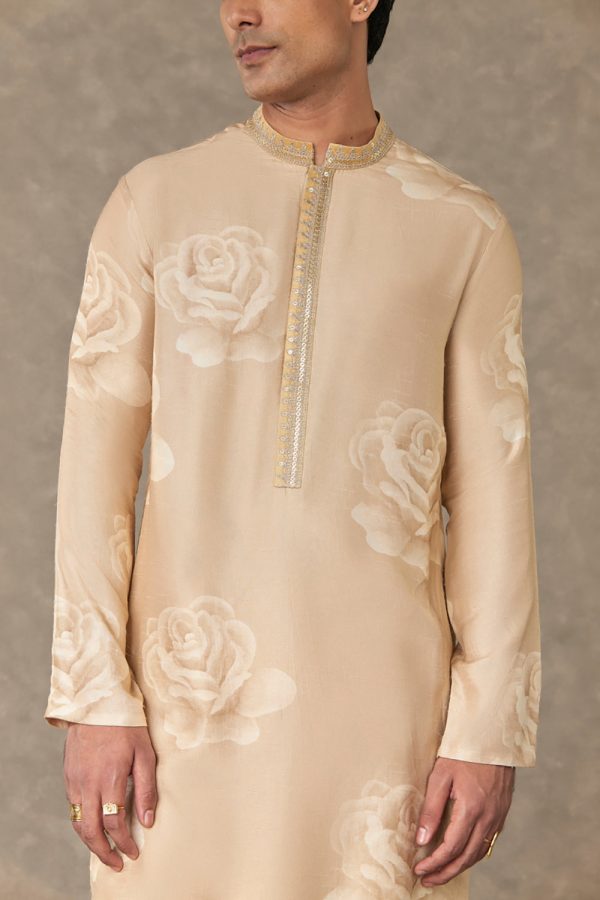 Beige Gulaab Kurta Sets Sale