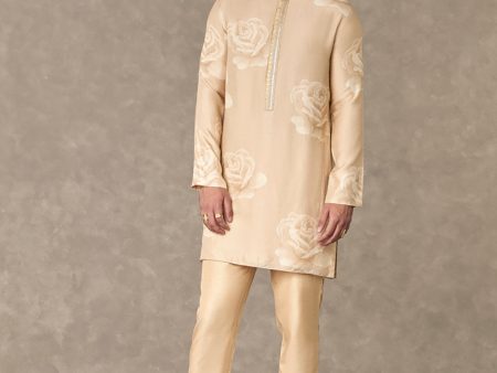 Beige Gulaab Kurta Sets Sale