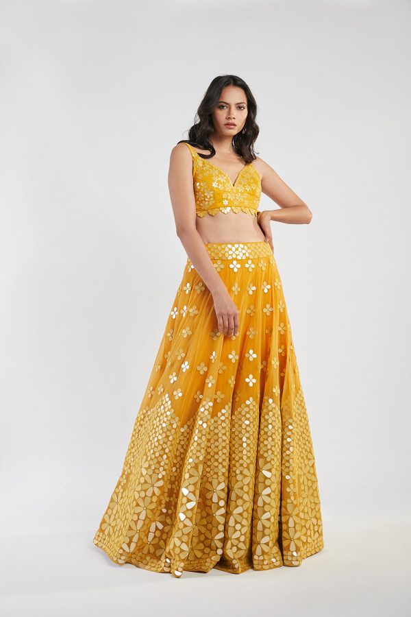 Yellow Lehenga Set Sale