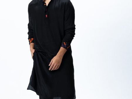 Black Kurta and Pants Fashion