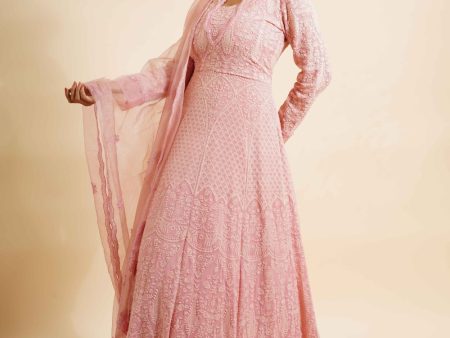 2 Piece Hand Embroidered Anarkali With Dupatta Online