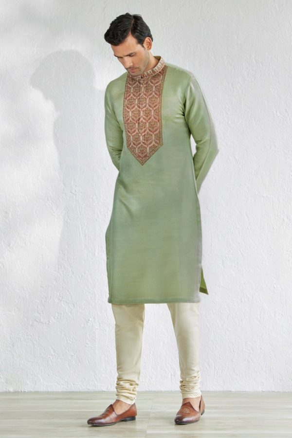 Roshan Dark Mint Kurta Online