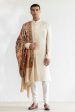 Talq Beige Sherwani on Sale