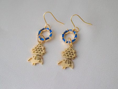 1-bamboos blue earrings For Discount