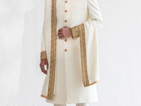 Nabi Ivory Sherwani Online Hot Sale