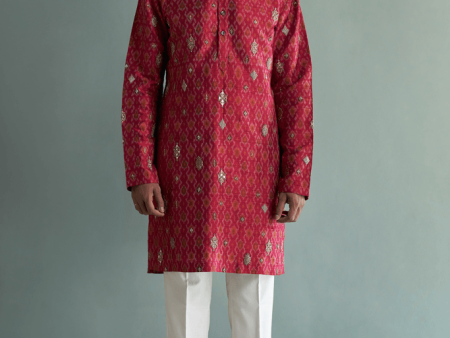 Rani Ikat Kurta For Discount