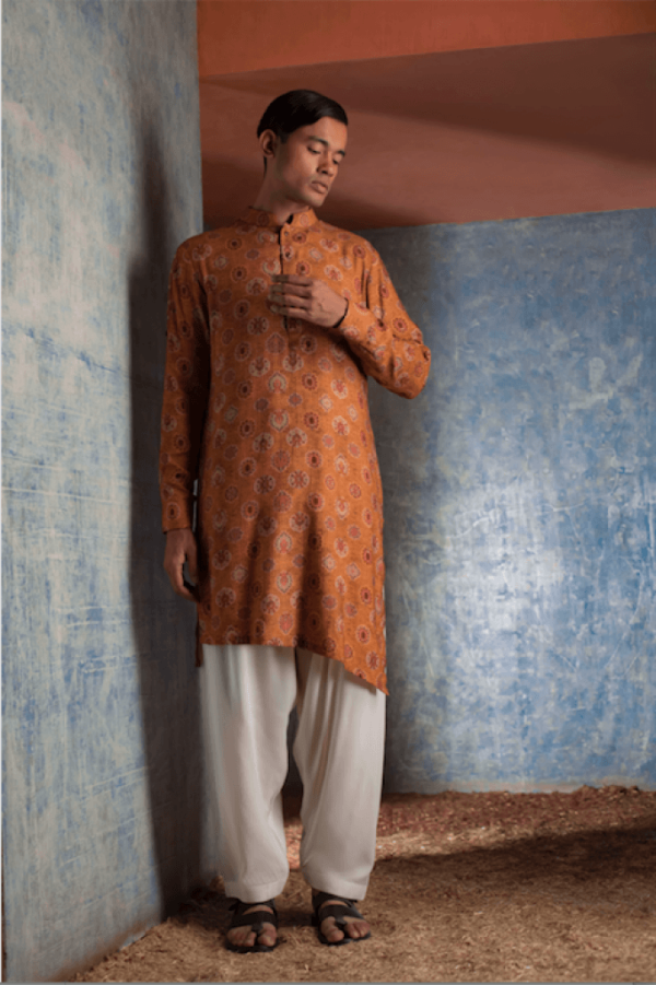 Rupert Mustard Kurta Online now