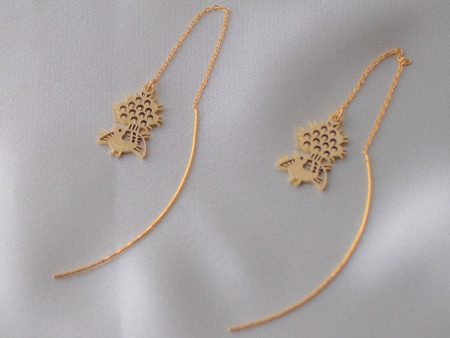 1-bamboos chain earrings Discount