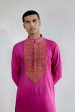 Roshan Pink Kurta For Discount