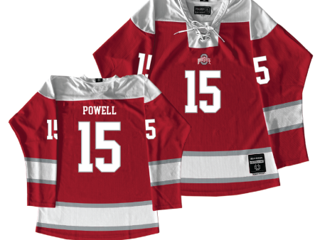 Ohio State Men s Ice Hockey Red Jersey  - Noah Powell For Cheap