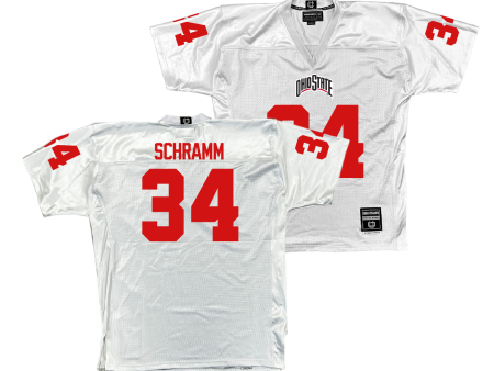 Ohio State Football White Jersey - Brennen Schramm | #34 on Sale