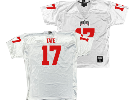 Ohio State Football White Jersey - Carnell Tate | #17 Online