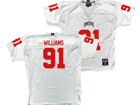 Ohio State Football White Jersey - Tyleik Williams | #91 Sale