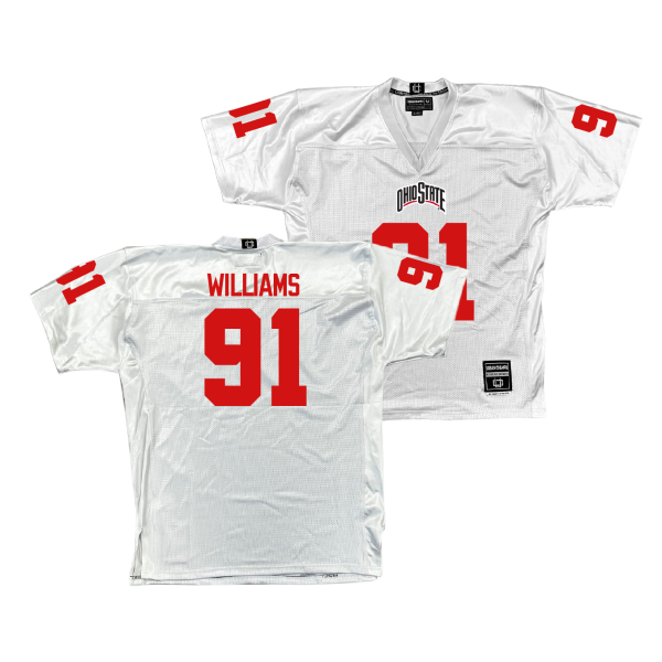 Ohio State Football White Jersey - Tyleik Williams | #91 Sale