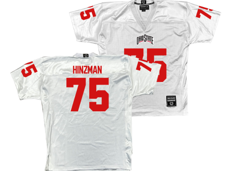 Ohio State Football White Jersey - Carson Hinzman | #75 Fashion