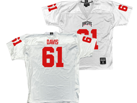 Ohio State Football White Jersey - Caden Davis | #61 Online now