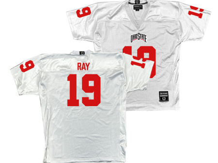 Ohio State Football White Jersey - Chad Ray | #19 Online now