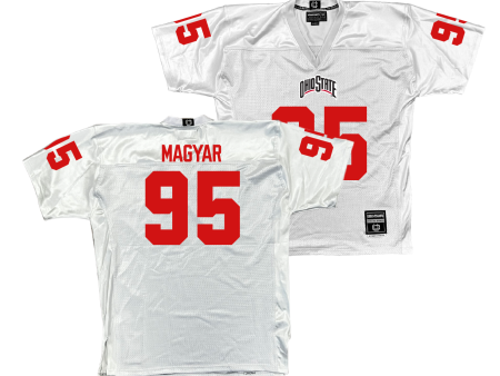 Ohio State Football White Jersey - Casey Magyar | #95 Online